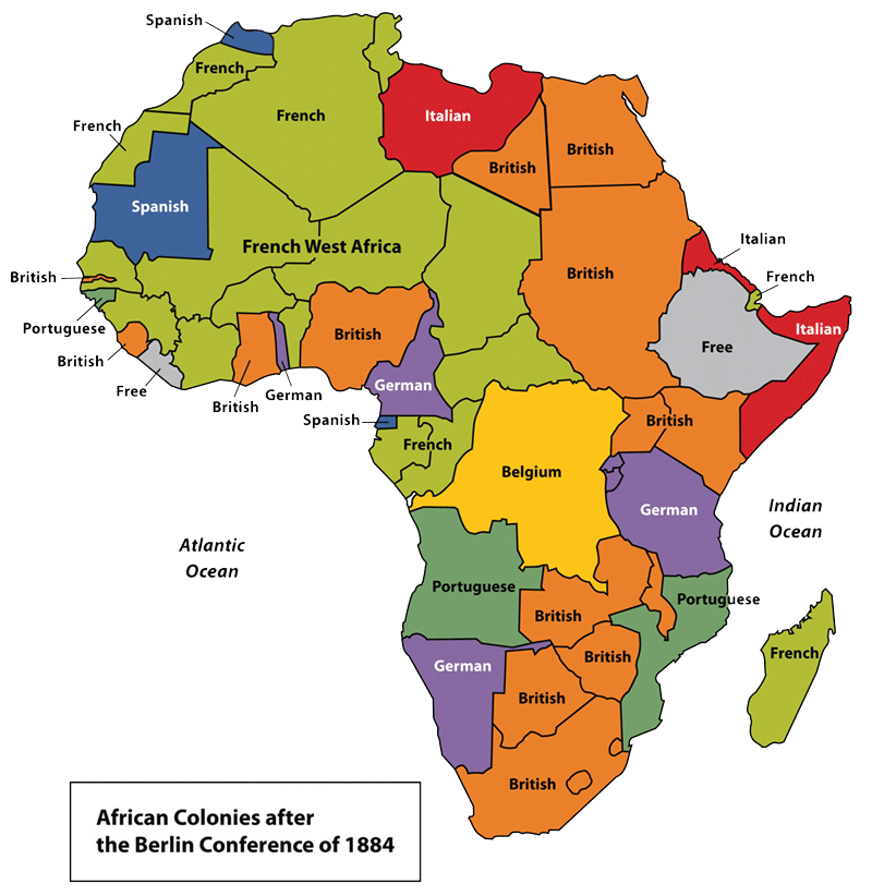 About | African Colonies After Berlin Conference in 1884