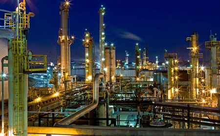 Oil refinery in Africa